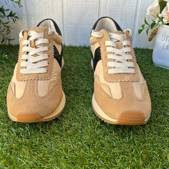 Dolce Vita B.Ntcd Tan Multi Leather Nylo Sneakers women size 9 New - Picture 8 of 17